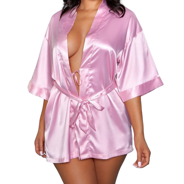 Blushing Satin Robe